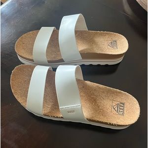 Reef double strap sandals platform sole. Size 10